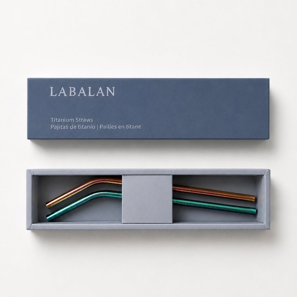 Titanium Straw Set - Bend