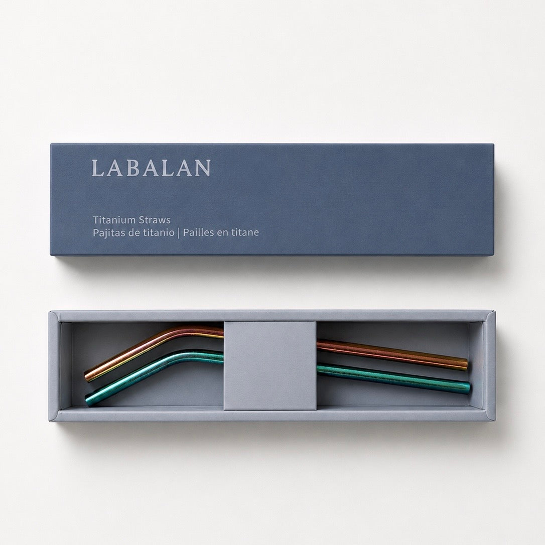 Titanium Straw Set - Bend
